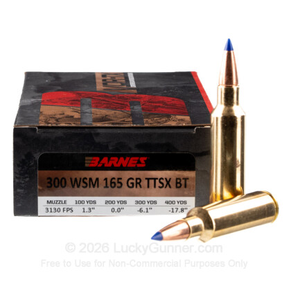 Image 2 of Barnes 300 Winchester Short Magnum Ammo