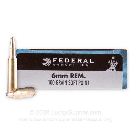 Image 1 of Federal 6mm Remington Ammo