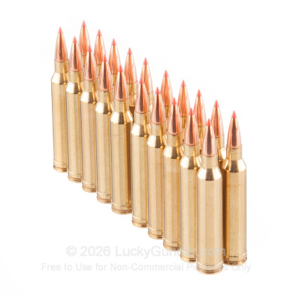 Large image of Premium 7mm Remington Mag Ammo For Sale - 154 Grain Hornady SST Polymer Tip Ammunition in Stock by Black Hills Gold - 20 Rounds