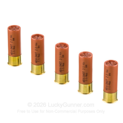 Large image of Premium 12 Gauge Ammo For Sale - 2-3/4" 1-1/4oz. #4 Shot Ammunition in Stock by Hevi-Shot Duck - 10 Rounds