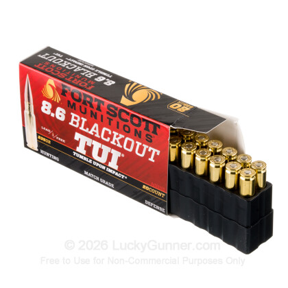 Large image of Fort Scott Munitions 8.6 Blackout Ammo For Sale - 235 Grain TUI - 20 Rounds