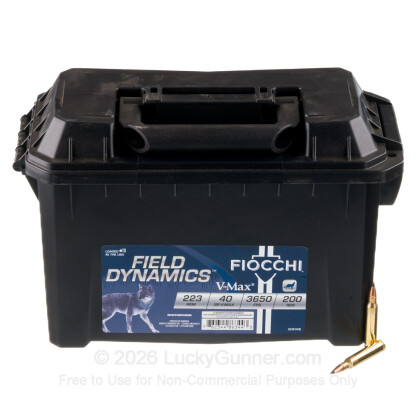 Image 2 of 223 Ammo from Fiocchi Image 2 of Fiocchi .223 Remington Ammo