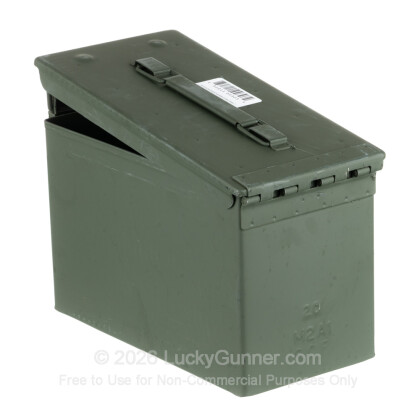 Large image of 50 Cal Green Brand New Mil-Spec M2A1 Ammo Cans 12 Pack For Sale