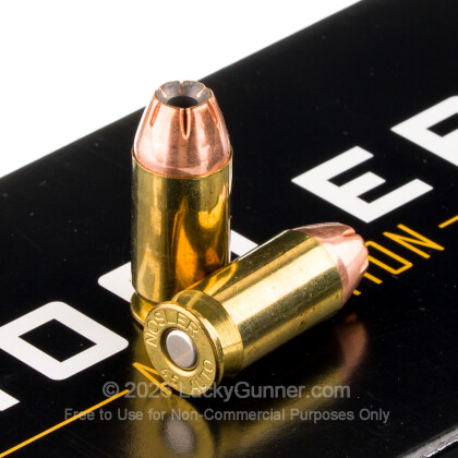 Large image of Premium 45 ACP Ammo For Sale - 185 Grain JHP Ammunition in Stock by Nosler Match Grade Handgun - 50 Rounds