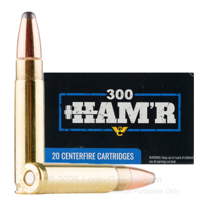 Large image of Premium 300 HAM'R Ammo For Sale - 130 Grain SP Ammunition in Stock by Wilson Combat - 20 Rounds