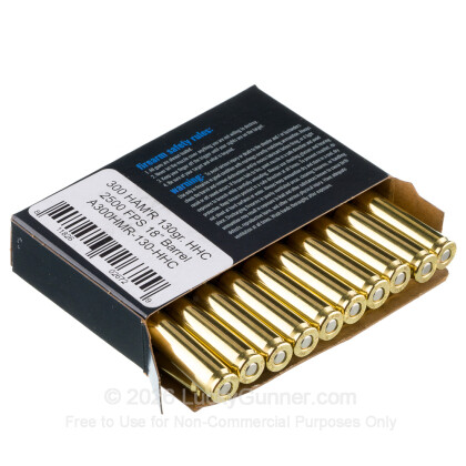 Large image of Premium 300 HAM'R Ammo For Sale - 130 Grain SP Ammunition in Stock by Wilson Combat - 20 Rounds