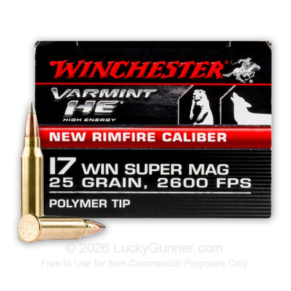Image 2 of Winchester .17 Win Super Mag (WSM) Ammo