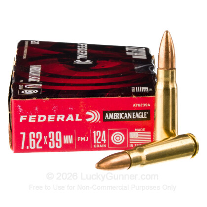Image 1 of Federal 7.62X39 Ammo
