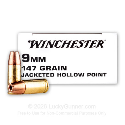 Image 1 of 9mm Ammo from Winchester Image 1 of Winchester 9mm Luger (9x19) Ammo