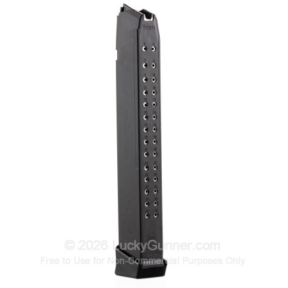Large image of Premium 9mm Luger Magazine For Sale - 33 Round 9mm Luger Magazine in Stock by Glock for 9mm Glocks - 1 Magazine