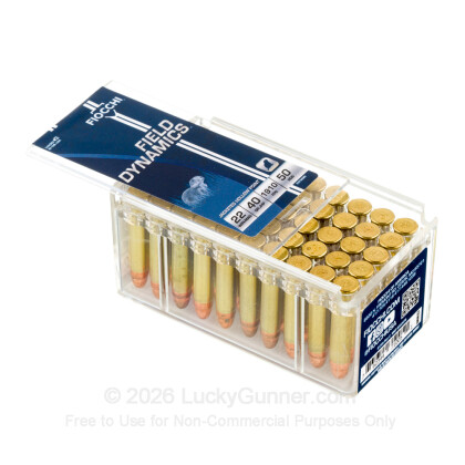 Large image of Bulk 22 WMR Ammo For Sale - 40 gr JHP - Fiocchi 22 Magnum Rimfire Ammunition In Stock - 500 Rounds