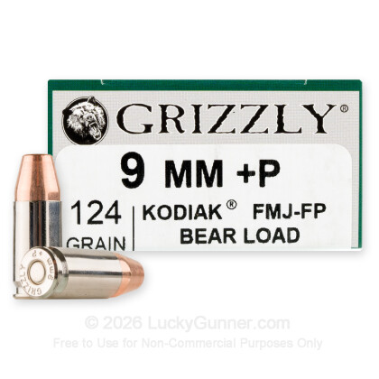 Image 1 of Shop by Popular Brand from Grizzly Ammo Image 1 of Grizzly Ammo 9mm Luger (9x19) Ammo