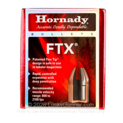 Large image of Bulk 41 Mag (.410") Bullets for Sale - 190 Grain FTX Bullets in Stock by Hornady - 100