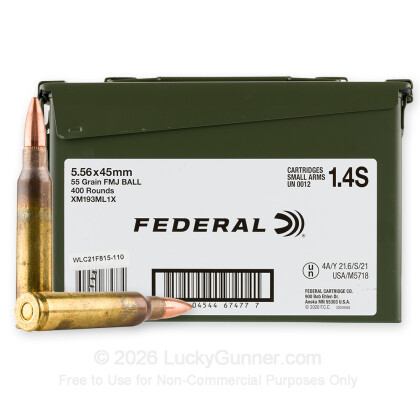 Image 1 of Federal 5.56x45mm Ammo
