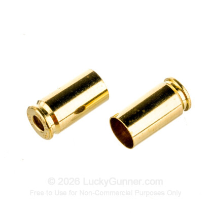 Large image of Bulk 9mm Luger Ammo For Sale - New Unprimed Brass Ammunition in Stock by Jagemann - 100 Casings