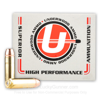 Large image of Premium 50 Beowulf Ammo For Sale - 350 Grain XTP Ammunition in Stock by Underwood - 20 Rounds
