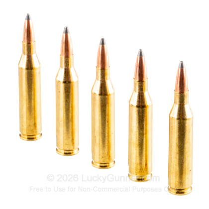 Large image of Premium 243 Win Ammo For Sale - 85 Grain PSP Ammunition in Stock by Nosler Custom - 20 Rounds