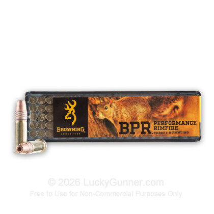 Large image of Bulk 22 LR Ammo For Sale - 40 Grain CPHP Ammunition in Stock by Browning Performance Rimfire - 1000 Rounds