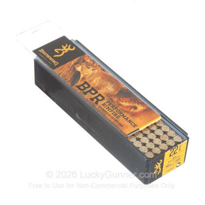 Large image of Bulk 22 LR Ammo For Sale - 40 Grain CPHP Ammunition in Stock by Browning Performance Rimfire - 1000 Rounds