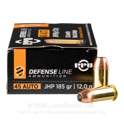 Large image of Cheap 45 ACP Ammo For Sale - 185 Grain JHP Ammunition in Stock by Prvi Partizan - 50 Rounds