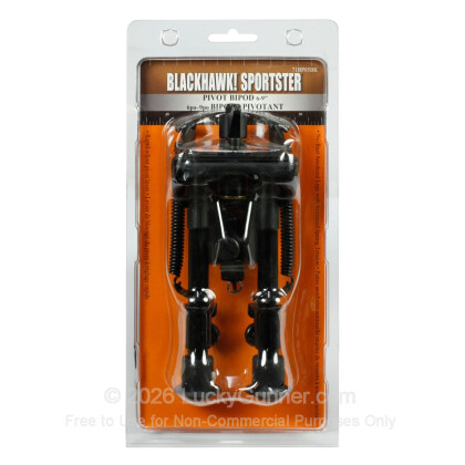 Large image of Blackhawk Sportster Pivot Bipod with Adjustable Height - Matte Black Rifle Bipod Available in a Variety of Heights
