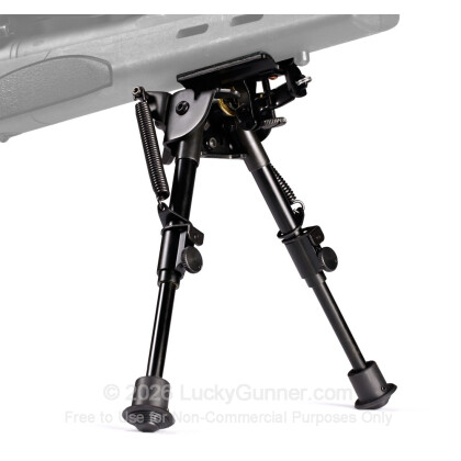 Large image of Blackhawk Sportster Pivot Bipod with Adjustable Height - Matte Black Rifle Bipod Available in a Variety of Heights