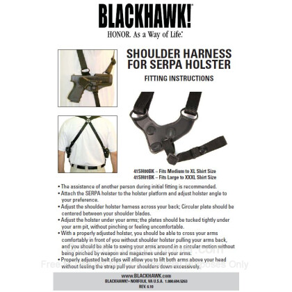 Large image of Holster Accessories - Blackhawk CQC SERPA - Large - Shoulder Harness For Sale