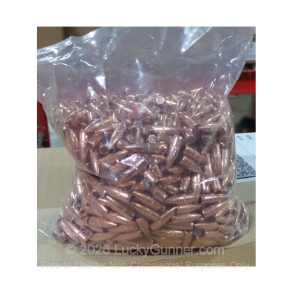 Large image of Bulk .224" Bullets for Sale - 55 Grain FMJ-BT Bullets in Stock - 1000 Projectiles