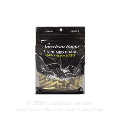 Large image of Bulk 5.56x45 Casings For Sale - New Unprimed Brass Casings in Stock by Federal - 250