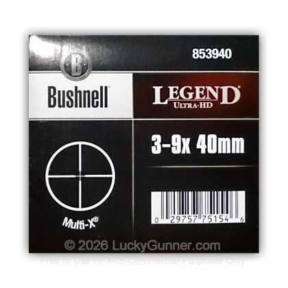 Large image of Rifle Scope For Sale - 3-9x - 40mm 853940 - Multi-X Reticle - Black Matte Bushnell Optics Rifle Scopes in Stock