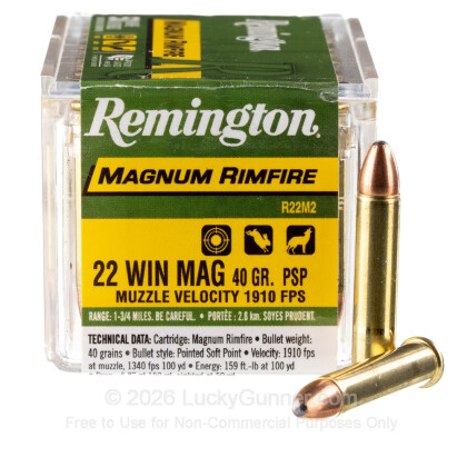 Image 2 of Remington .22 Magnum (WMR) Ammo