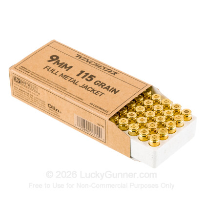 Image 3 of Winchester 9mm Luger (9x19) Ammo