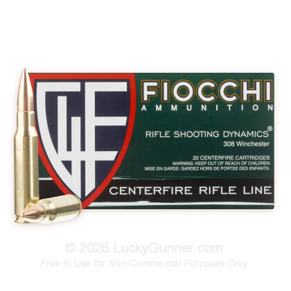 Image 4 of Shop by Popular Brand from Fiocchi Image 4 of Fiocchi .308 (7.62X51) Ammo