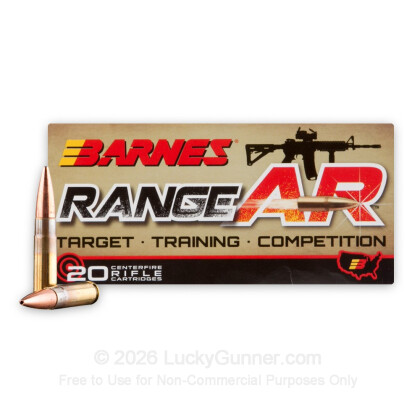 Large image of Premium 300 AAC Blackout Ammo For Sale - 90 Grain OTM Ammunition in Stock by Barnes Range AR - 20 Rounds