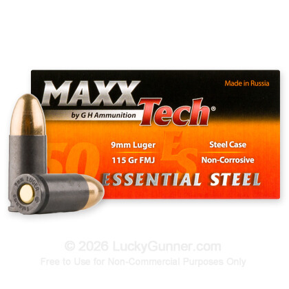 Image 2 of MaxxTech 9mm Luger (9x19) Ammo