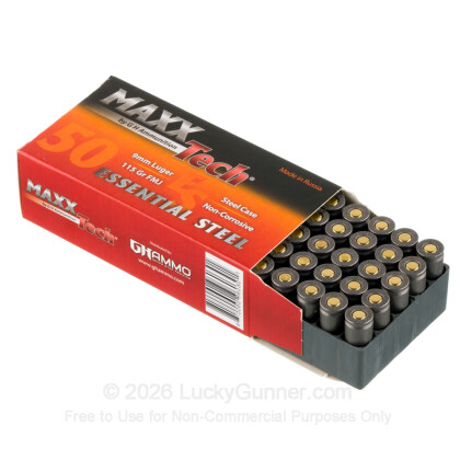 Image 3 of MaxxTech 9mm Luger (9x19) Ammo