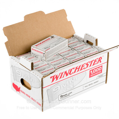 Image 4 of Winchester 9mm Luger (9x19) Ammo