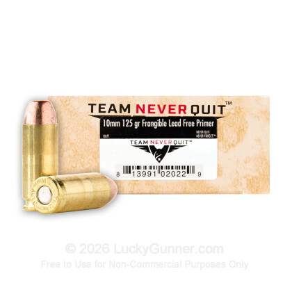 Image 2 of Team Never Quit 10mm Auto Ammo