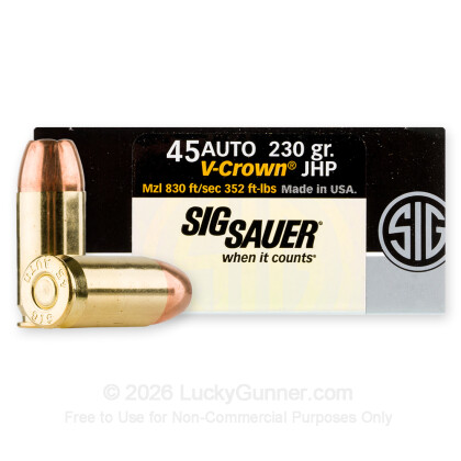 Image 1 of SIG SAUER .45 ACP (Auto) Ammo