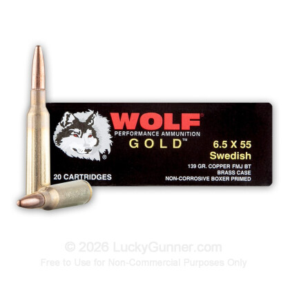 Image 1 of Wolf 6.5x55 Swedish Ammo
