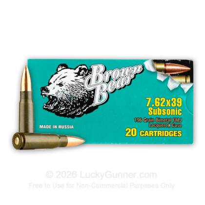 Image 1 of Brown Bear 7.62X39 Ammo