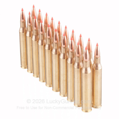 Large image of Premium 25-06 Rem Ammo For Sale - 117 Grain Hornady SST Ammunition in Stock by Black Hills Gold - 20 Rounds