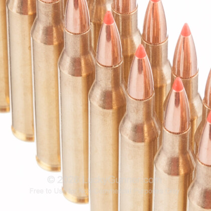 Large image of Premium 25-06 Rem Ammo For Sale - 117 Grain Hornady SST Ammunition in Stock by Black Hills Gold - 20 Rounds