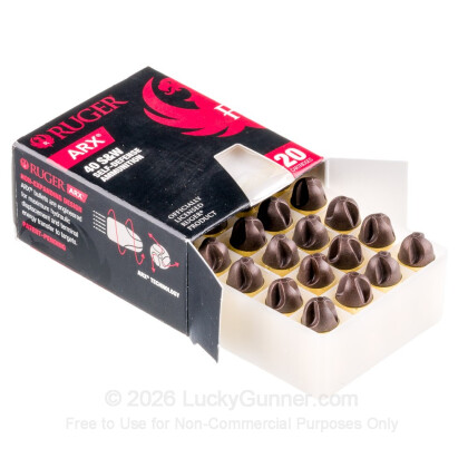Large image of Premium 40 S&W Ammo For Sale - 97 Grain Lead-Free ARX Ammunition in Stock by PolyCase Inceptor - 20 Rounds
