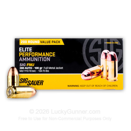 Image 2 of SIG SAUER .380 Auto (ACP) Ammo