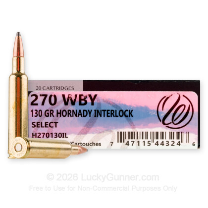 Image 1 of Weatherby Ammunition .270 Weatherby Ammo