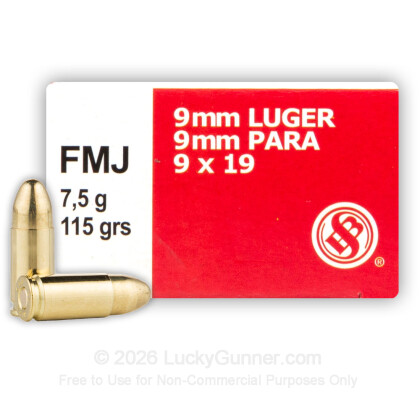 Image 3 of Shop by Popular Brand from Sellier & Bellot Image 3 of Sellier & Bellot 9mm Luger (9x19) Ammo