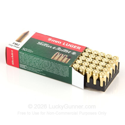 Image 4 of Shop by Popular Brand from Sellier & Bellot Image 4 of Sellier & Bellot 9mm Luger (9x19) Ammo