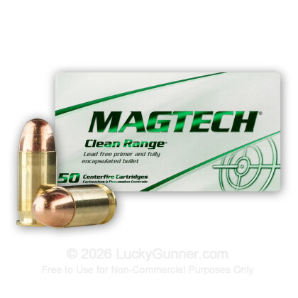 Large image of Cheap Indoor 380 ACP Range Ammo - 955 gr FEB - Magtech Ammunition - 50 Rounds