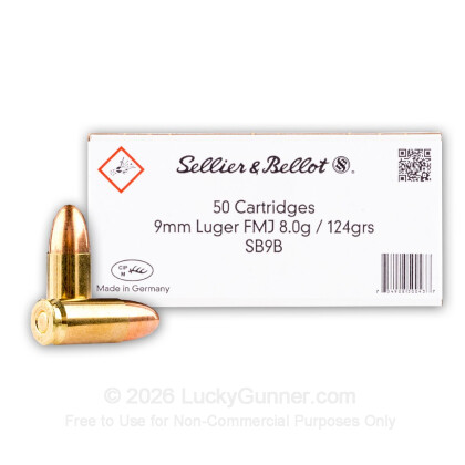 Image 1 of Sellier & Bellot 9mm Luger (9x19) Ammo